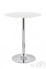 Table haute IRANA Blanc - Hauteur 110cm
