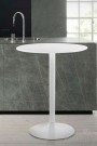 Table de bar design VAZA Blanc - Hauteur 110cm