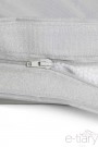 Pouf déhoussable BOTA gris clair - Fermeture zip