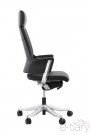 Chaise de bureau ergonomique vue de profil - MATEZA Noir