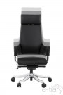 Chaise de bureau MATEZA Noir - Hauteur ajustable entre 45 à 55cm