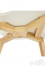 Chaise de salle à manger avec couture robuste TSARA