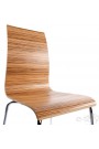 Chaise épurée TSOTRA - Texture bois